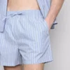 Pantaloni scurți de pijama cu dungi Pantaloni scurți de pijama cu dungi