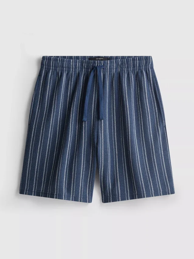 Pantaloni scurți de pijama cu dungi Pantaloni scurți de pijama cu dungi