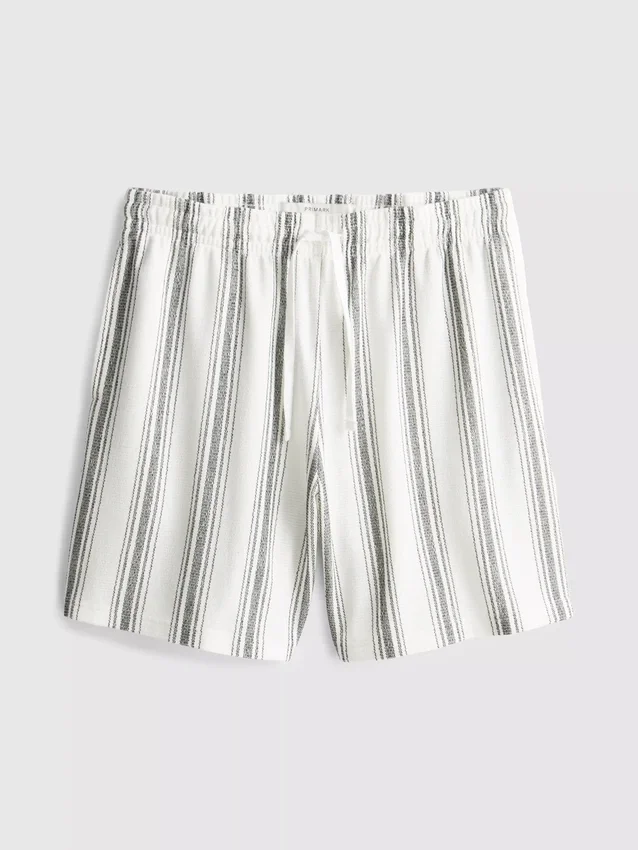 Pantaloni scurți de pijama cu dungi Pantaloni scurți de pijama cu dungi