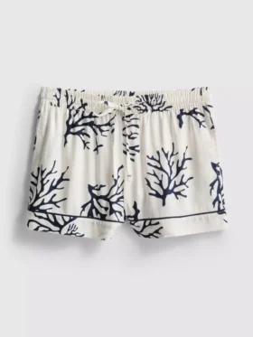 Pantaloni scurți de pijama cu imprimeu coral
