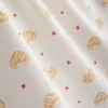 Pantaloni scurți de pijama cu imprimeu și nervuri Pantaloni scurți de pijama cu imprimeu și nervuri