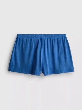 Pantaloni scurți de pijama cu model Pointelle
