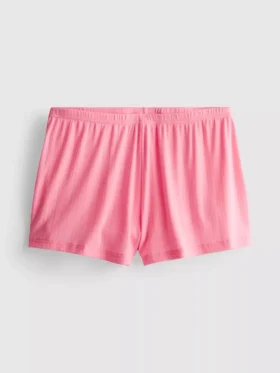 Pantaloni scurți de pijama cu model Pointelle
