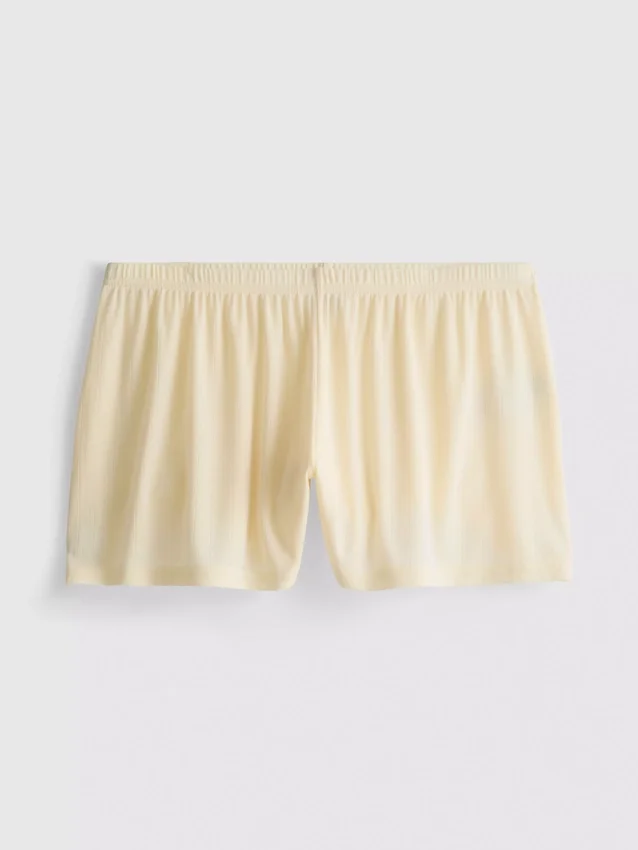 Pantaloni scurți de pijama cu model Pointelle Pantaloni scurți de pijama cu model Pointelle