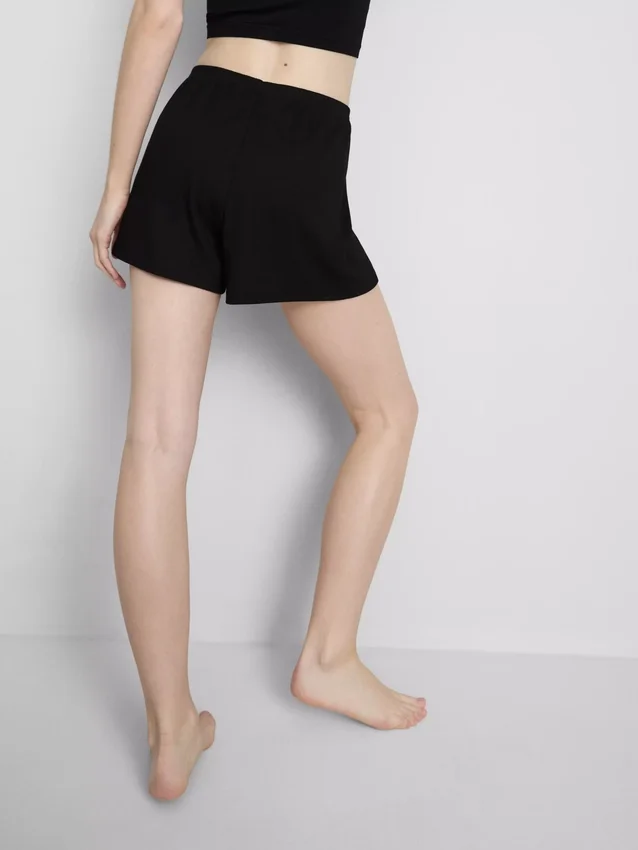 Pantaloni scurți de pijama cu model Pointelle Pantaloni scurți de pijama cu model Pointelle