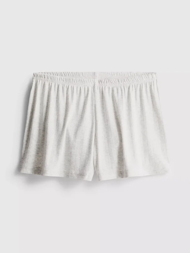 Pantaloni scurți de pijama cu model Pointelle Pantaloni scurți de pijama cu model Pointelle