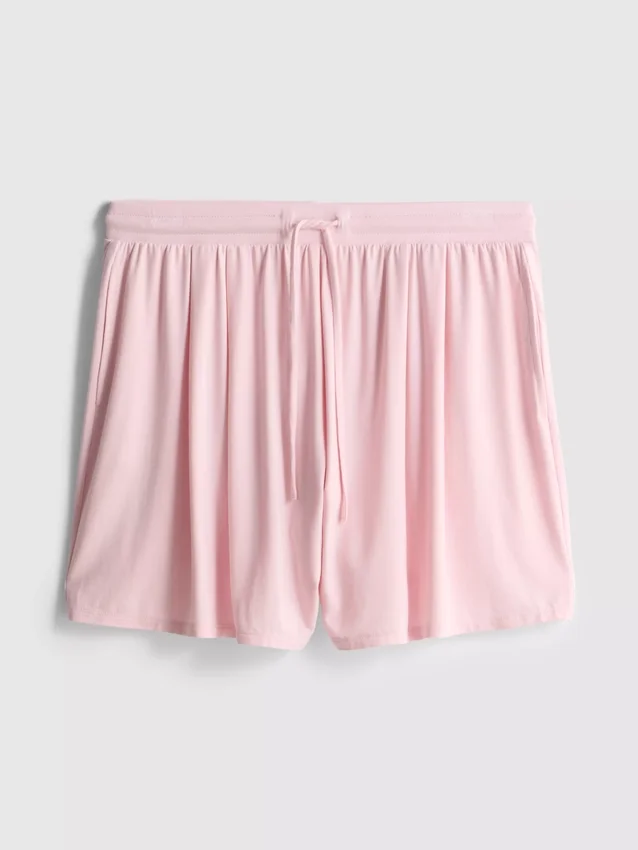 Pantaloni scurți de pijama cu șnur, cu conținut ridicat de modal Pantaloni scurți de pijama cu șnur, cu conținut ridicat de modal