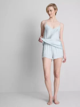 Pantaloni scurți de pijama din amestec de mătase