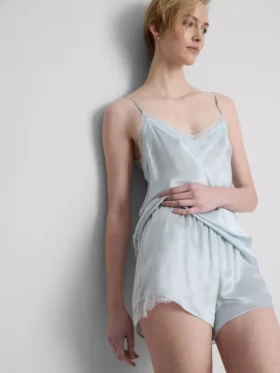 Pantaloni scurți de pijama din amestec de mătase