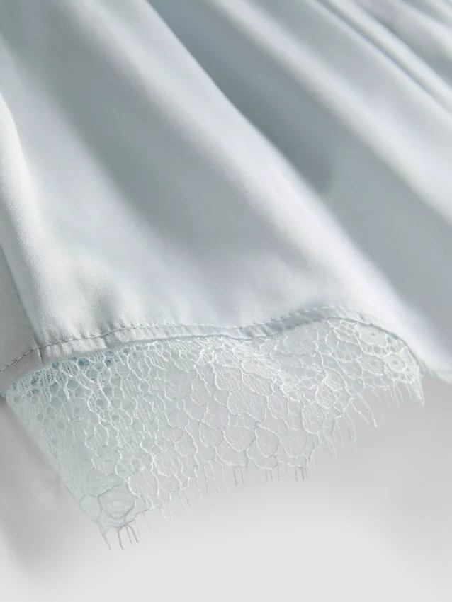 Pantaloni scurți de pijama din amestec de mătase Pantaloni scurți de pijama din amestec de mătase