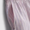 Pantaloni scurți de pijama din bumbac cu dungi, în stil „room service”