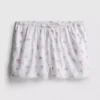 Pantaloni scurți de pijama din bumbac Dobby cu imprimeu floral