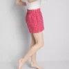 Pantaloni scurți de pijama din bumbac țesut Pantaloni scurți de pijama din bumbac țesut