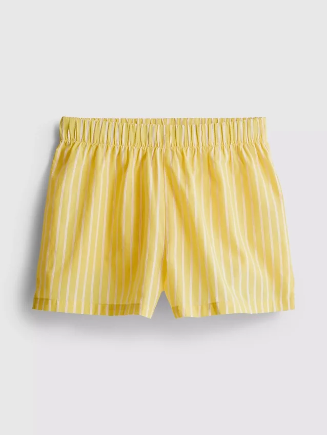 Pantaloni scurți de pijama din bumbac țesut Pantaloni scurți de pijama din bumbac țesut