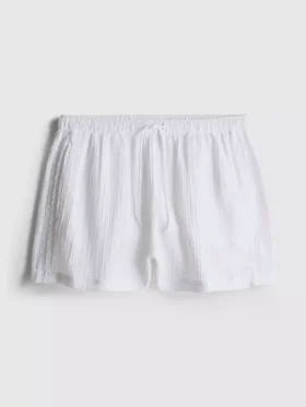 Pantaloni scurți de pijama din bumbac țesut, ideali pentru relaxare
