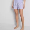 Pantaloni scurți de pijama din bumbac imprimați Pantaloni scurți de pijama din bumbac imprimați