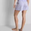 Pantaloni scurți de pijama din bumbac imprimați Pantaloni scurți de pijama din bumbac imprimați
