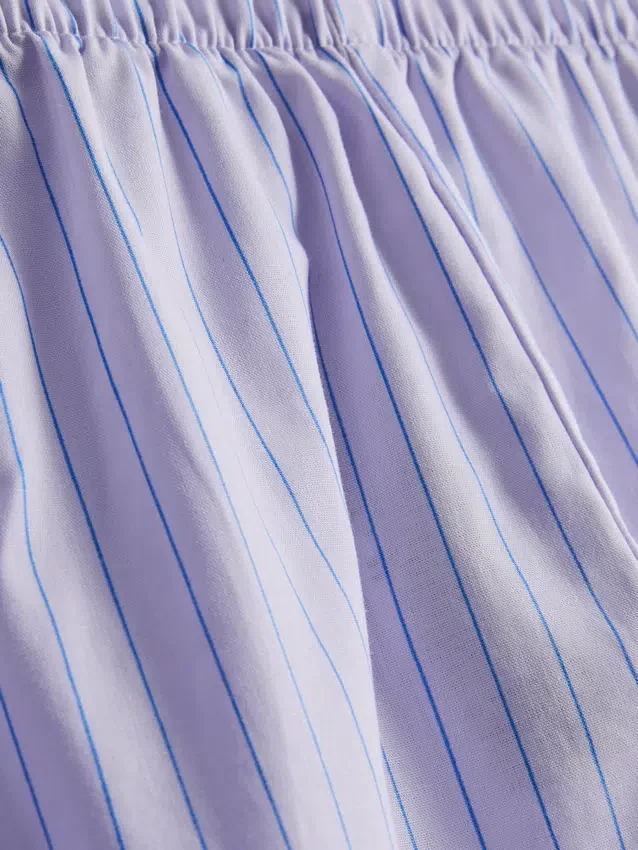 Pantaloni scurți de pijama din bumbac imprimați Pantaloni scurți de pijama din bumbac imprimați