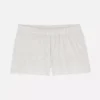 Pantaloni scurți de pijama din jersey cu bordură ondulată