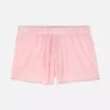 Pantaloni scurți de pijama din jersey cu bordură ondulată