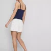 Pantaloni scurți de pijama din tricot cu nervuri