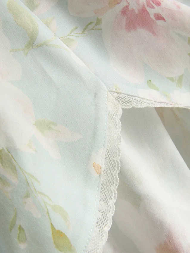 Pantaloni scurți de pijamale cu imprimeu floral Pantaloni scurți de pijamale cu imprimeu floral
