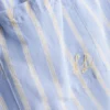 Pantaloni scurți de pijamale din bumbac cu dungi, tip Oxford