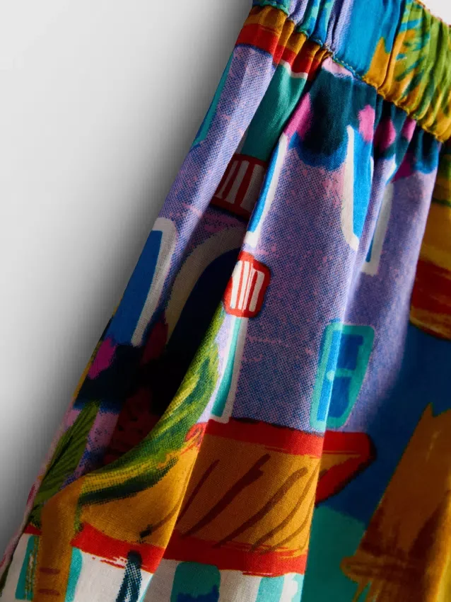 Pantaloni scurți de plajă cu imprimeu Pantaloni scurți de plajă cu imprimeu