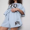 Pantaloni scurți de relaxare din bumbac, în stil NYC Pantaloni scurți de relaxare din bumbac, în stil NYC