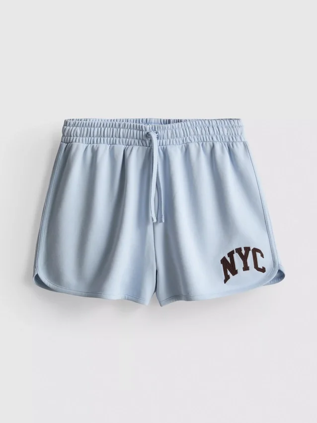 Pantaloni scurți de relaxare din bumbac, în stil NYC Pantaloni scurți de relaxare din bumbac, în stil NYC