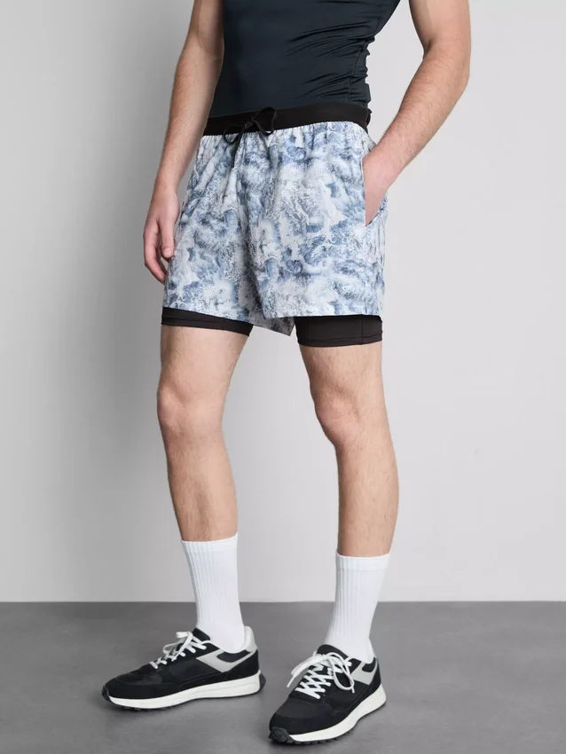 Pantaloni scurți de sală 2-în-1 Pantaloni scurți de sală 2-în-1