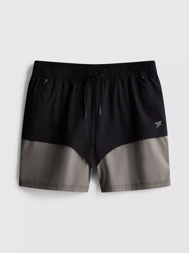 Pantaloni scurți de sport cu blocuri de culoare Pantaloni scurți de sport cu blocuri de culoare