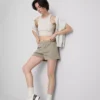 Pantaloni scurți de timp liber, cu croială lejeră, cu conținut ridicat de bumbac Pantaloni scurți de timp liber, cu croială lejeră, cu conținut ridicat de bumbac