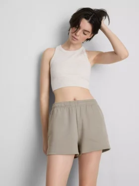 Pantaloni scurți de timp liber, cu croială lejeră, cu conținut ridicat de bumbac Pantaloni scurți de timp liber, cu croială lejeră, cu conținut ridicat de bumbac