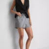 Pantaloni scurți de trening din denim de bumbac Pantaloni scurți de trening din denim de bumbac
