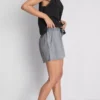 Pantaloni scurți de trening din denim de bumbac Pantaloni scurți de trening din denim de bumbac