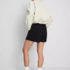 Pantaloni scurți de trening din denim de bumbac Pantaloni scurți de trening din denim de bumbac
