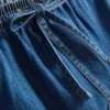 Pantaloni scurți de trening din denim de bumbac Pantaloni scurți de trening din denim de bumbac