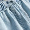 Pantaloni scurți de trening din denim de bumbac Pantaloni scurți de trening din denim de bumbac