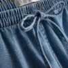 Pantaloni scurți de trening din denim de bumbac Pantaloni scurți de trening din denim de bumbac