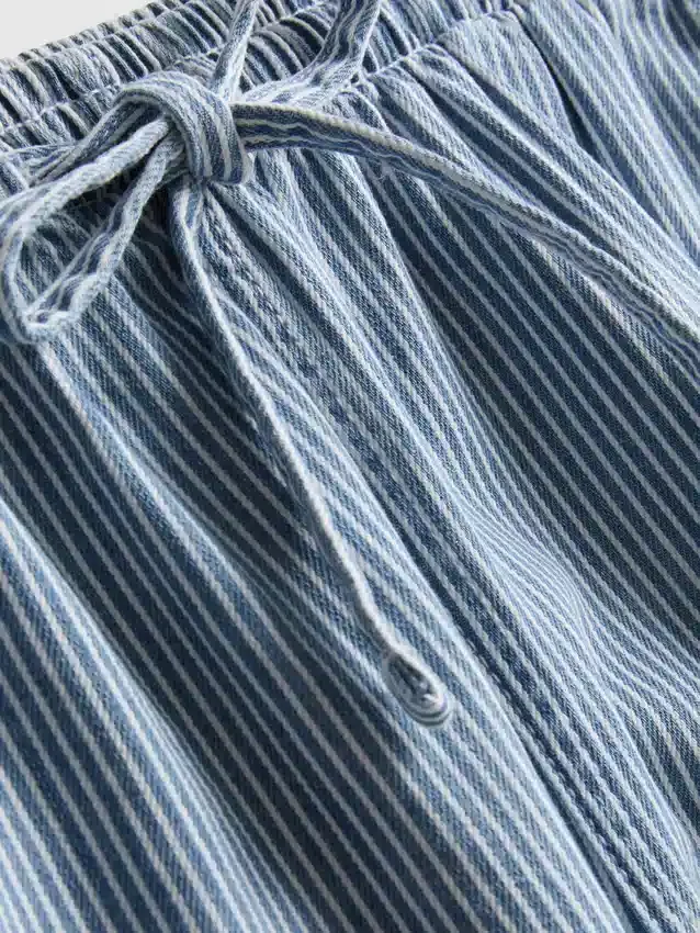 Pantaloni scurți de trening din denim de bumbac Pantaloni scurți de trening din denim de bumbac
