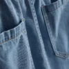 Pantaloni scurți de trening din denim de bumbac Pantaloni scurți de trening din denim de bumbac