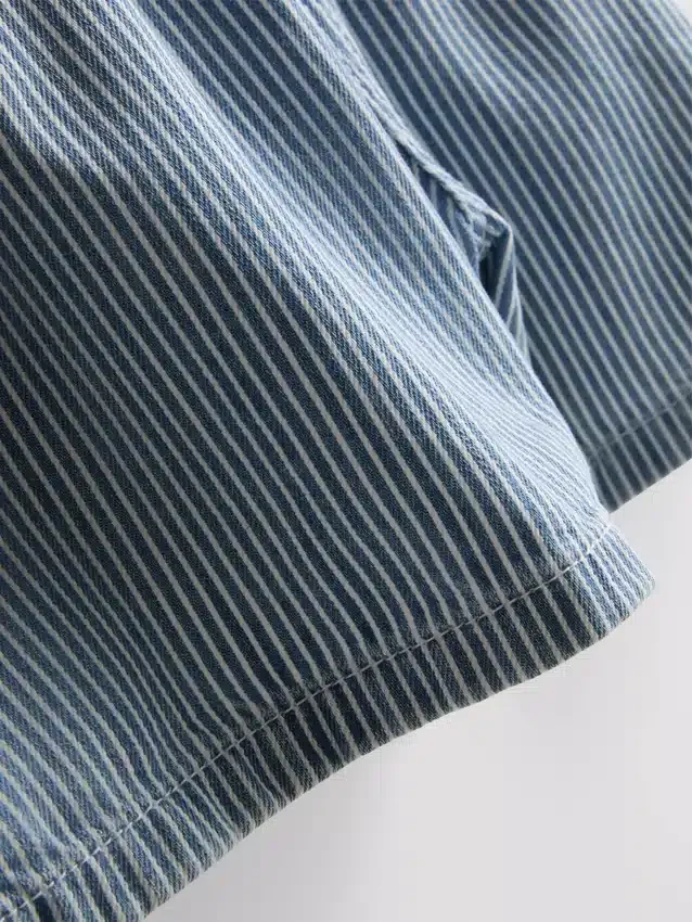 Pantaloni scurți de trening din denim de bumbac Pantaloni scurți de trening din denim de bumbac