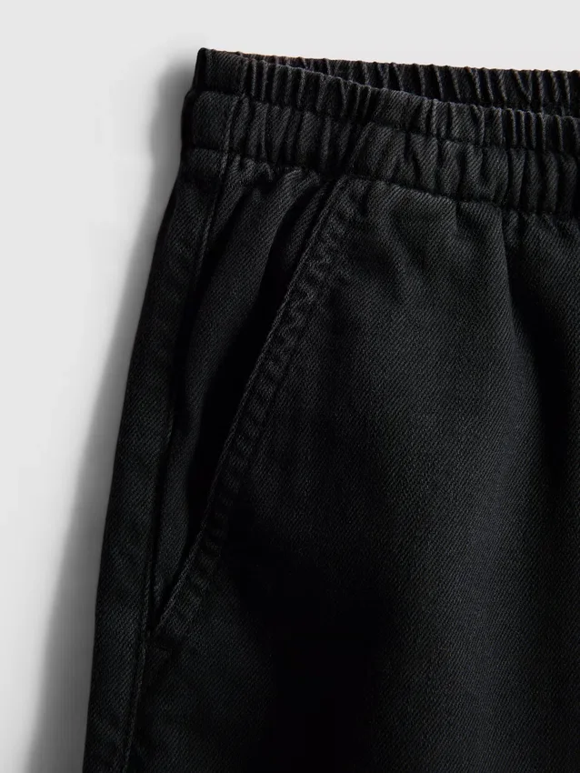 Pantaloni scurți de trening din denim de bumbac Pantaloni scurți de trening din denim de bumbac