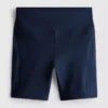 Pantaloni scurți de yoga activi, cu talie medie și susținere lină