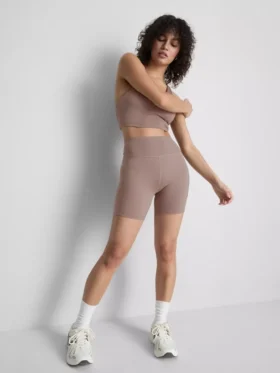 Pantaloni scurți de yoga cu talie înaltă