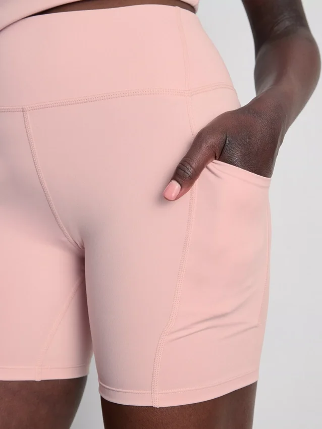 Pantaloni scurți de yoga cu talie înaltă Pantaloni scurți de yoga cu talie înaltă