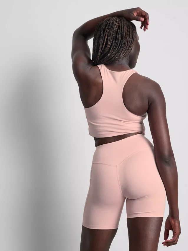 Pantaloni scurți de yoga cu talie înaltă Pantaloni scurți de yoga cu talie înaltă