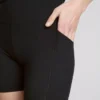 Pantaloni scurți de yoga cu talie înaltă, supli și cu susținere