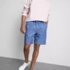 Pantaloni scurți din amestec de in, cu șnur Pantaloni scurți din amestec de in, cu șnur